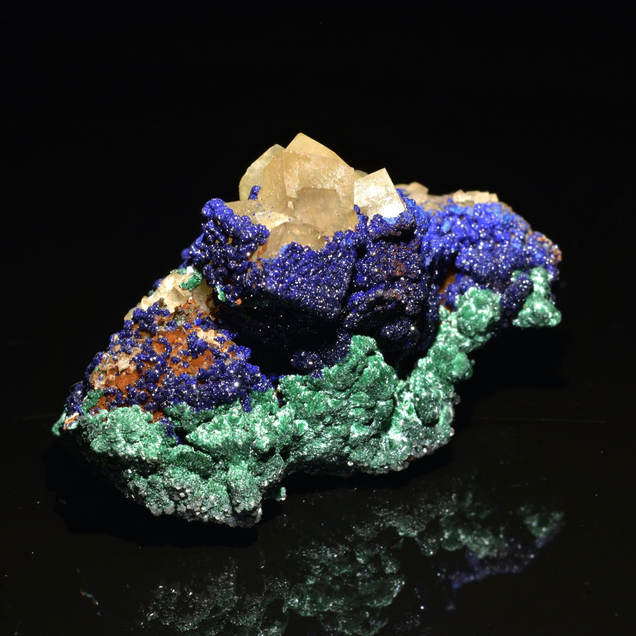 Gemstones of Morocco: The Hidden Treasures Beneath the Atlas Mountains 16 azurite malachite fluorine aouli maroc 03102018a3 scaled